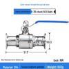 Food Grade 304 Stainless Steel Quick-Connect Ball Valve
