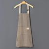 Unisex Korean Style Summer Kitchen Apron - Breathable Cotton Waist Smock for Cooking