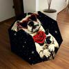1PC Love Dog Automatic Folding Umbrella - Compact 8-Rib Design, Durable Plastic & Iron, Lightweight for Outdoor Daily Use072