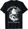 Vintage Surfing T-Shirt Featuring Huntington Beach, California Design