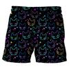 Summer Beach Style 3D Printed Loose Plus Size Quick Drying Shorts