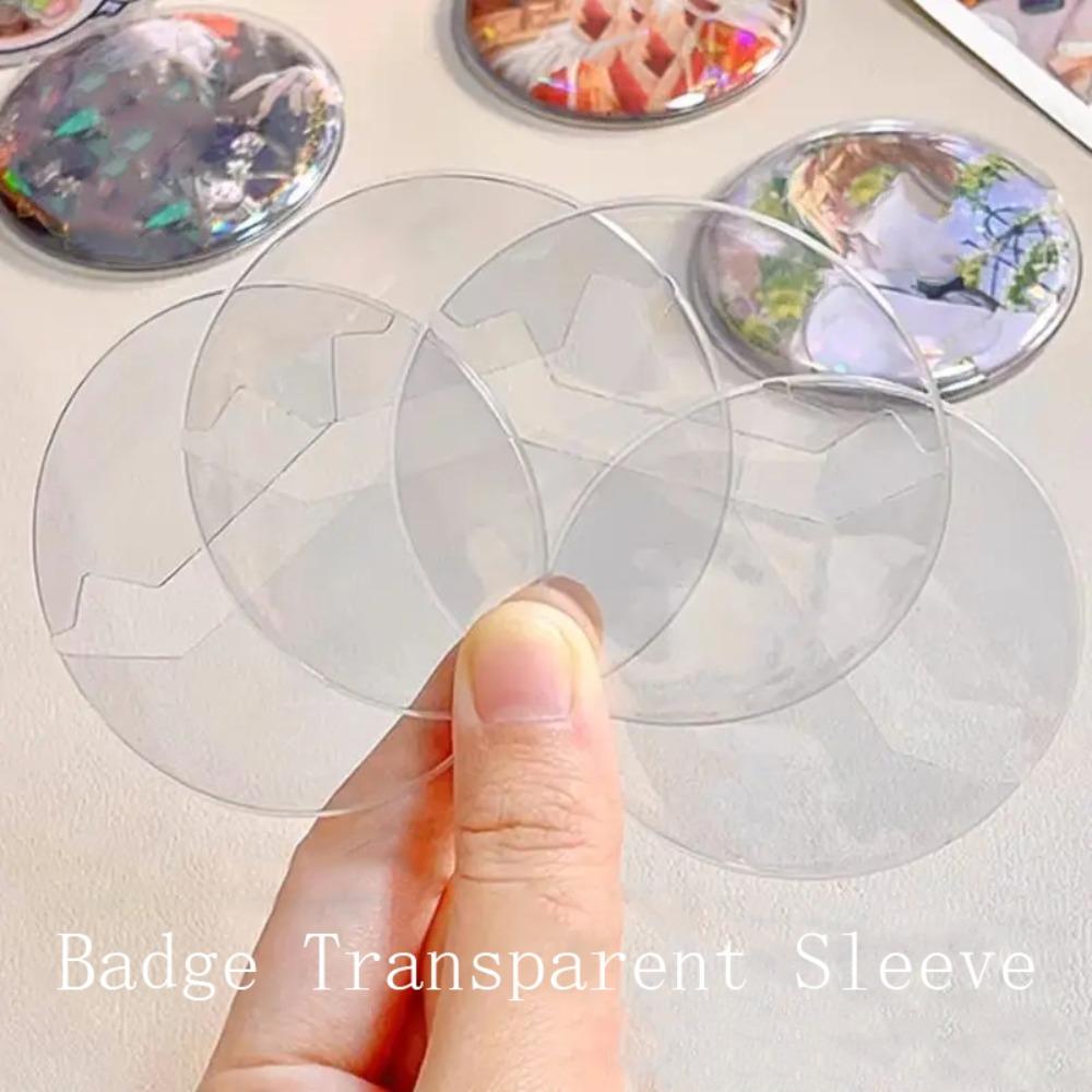 5Pcs Transparent Ita Bag Pin Case Anime Badge Protective Sleeve Badge Display Sleeve  Badge Pins