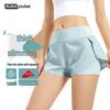 Lulu Women's Thin Quick-Dry Yoga Shorts - Breathable, Anti-Exposure, Summer Fitness & Running Wear.
