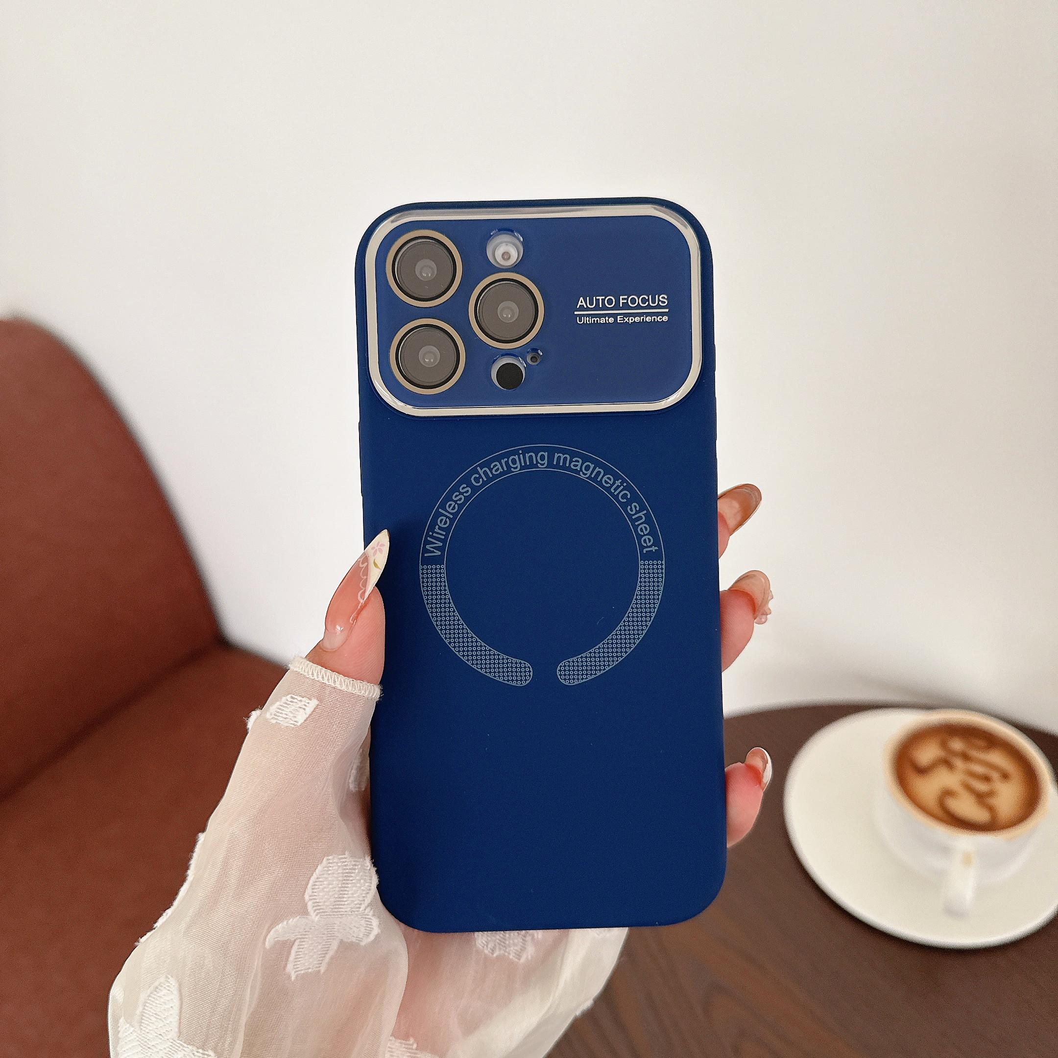 

Большой Оконный Жидкий Силиконовый Магнитный Чехол Для iPhone 16 15 14 13 Pro Max Для Беспроводного Зарядного Устройства Magsafe Матовая Ударопрочная Крышка For iPhone 13Pro Max