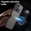 KEYSION Luxury Retro PU Leather Case for Xiaomi POCO M7 Pro 5G Soft Silicone+PC Shockproof Phone Back Cover for POCO M7 Pro 5G