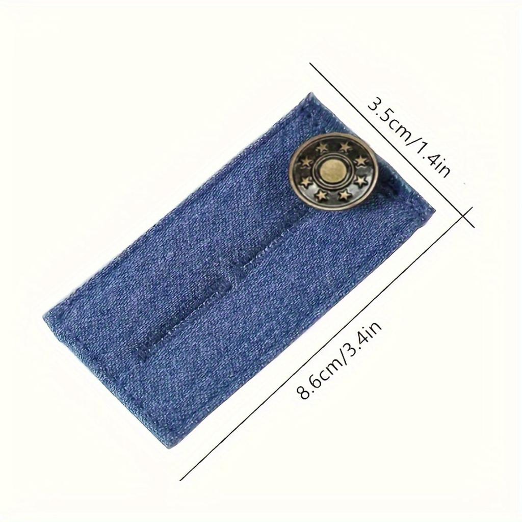 4pc Expand Button For Pants, Waist Extender For Jeans, Elastic Adjustment Waist Button, Belt Extension Buckle, Quilting Supplies