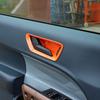 ABS Orange Interior Door Handle Bowl Frame Trim Kit For Ford Maverick -