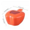 Creative Apple Shaped Multi Grid Design Seasoning Box Comes With 4 Spoons Perfect For Salt Sugar And Various Seasoning