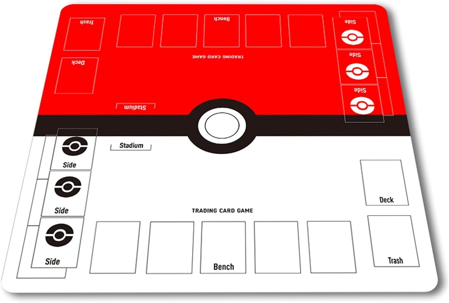 

Fully stitched rubber playmat for two perfect for TCG Premium playmat with waterproof storage players, battles. Pokémon non-slip, bag, 60x60cm.