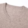 Hengyuanxiang Men's 100% Pure Wool V-Neck Pullover Sweater