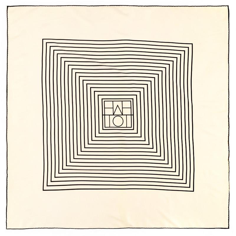 POBING Manual Hand Rolled Twill Silk Scarf Women Animals Kingdom Square Scarves Echarpes Foulards Femme Wrap Bandana Hijab 90CM