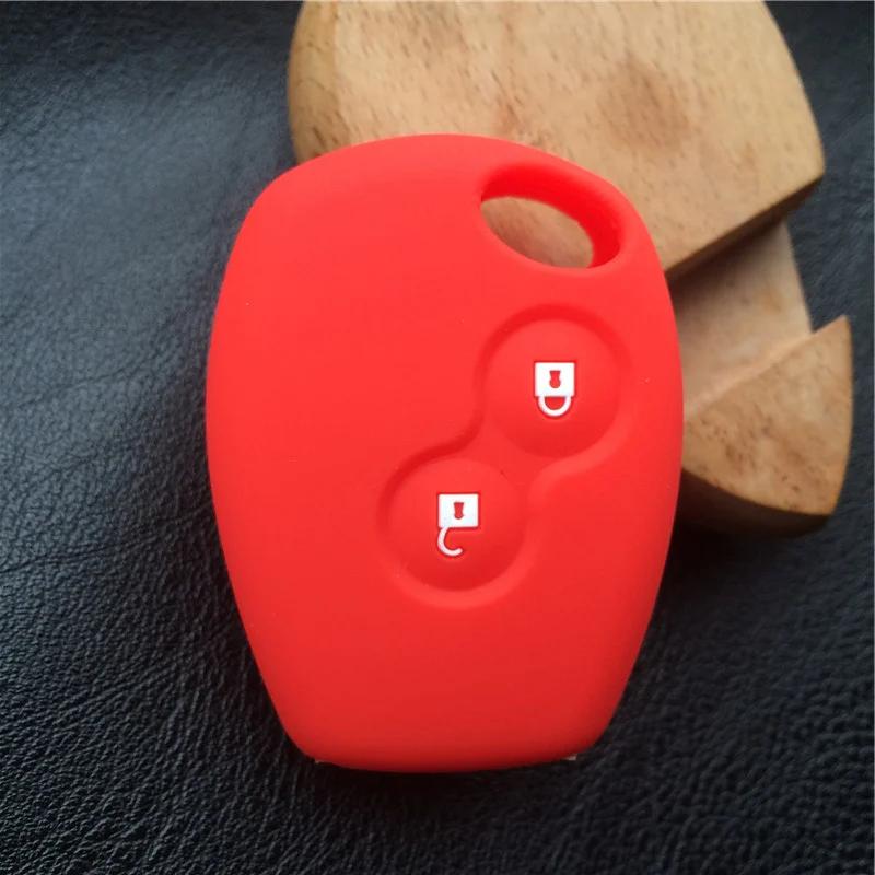silicone car key case for Renault 2 button Clio Scenic Megane Duster Sandero Captur Twingo Modus remote control cover