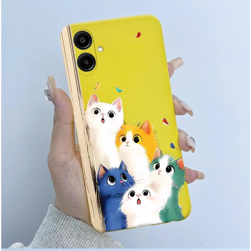 For Samsung Galaxy A06 Casing A065 SM-A065F A06 4G GalaxyA06 Cover Cute Astronaut Panda Flowers Pattern Candy Soft Silicone Case