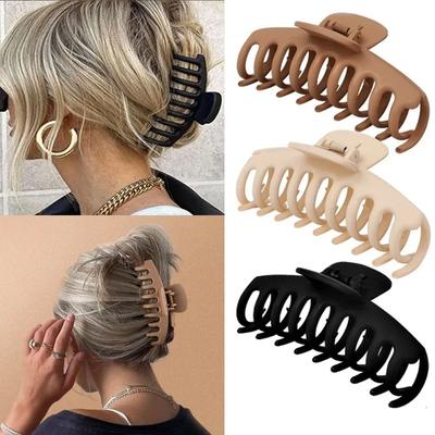 1/4 Pcs Large Geometric Hair Claws for Women Cross Matte Hairpin Fashion French Elegant Hairgrips Clips Girls Accessories Set
