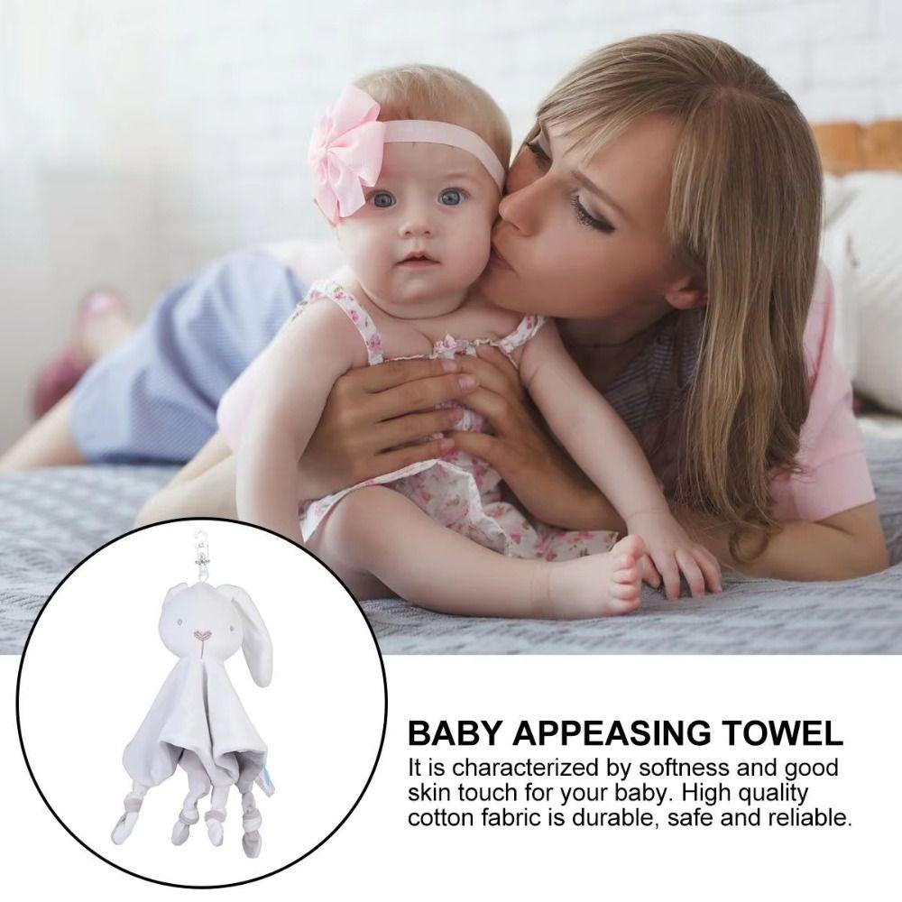 Comforting Blankie Rabbit Security Blanket Soft Infant Snuggler Soothing Towel Baby Towel