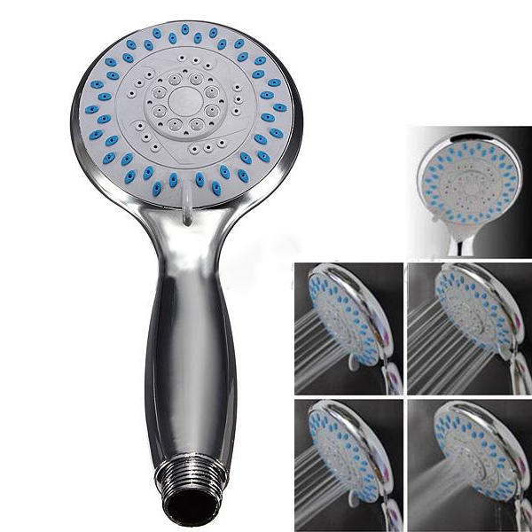 Buy Shower Heads 5 Mode Function Chrome Handheld Bathroom Handset Anti