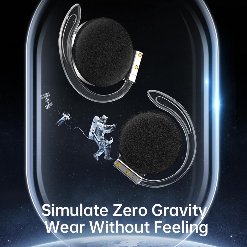 F2 True Wireless Headphones BT 5.2 Ear Hook Earphone with Dual Mic Twins Sports Headset with