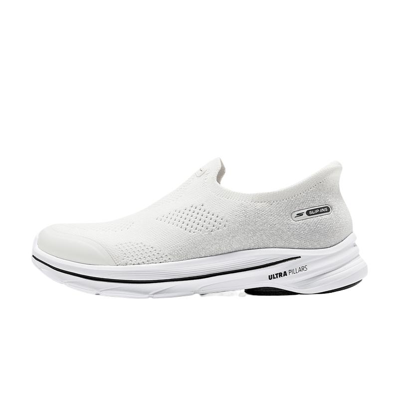 Skechers Women Go Walk White Low Top Casual Shoes Fashion Comfort Wear Resistant 125926-WBK 38.5