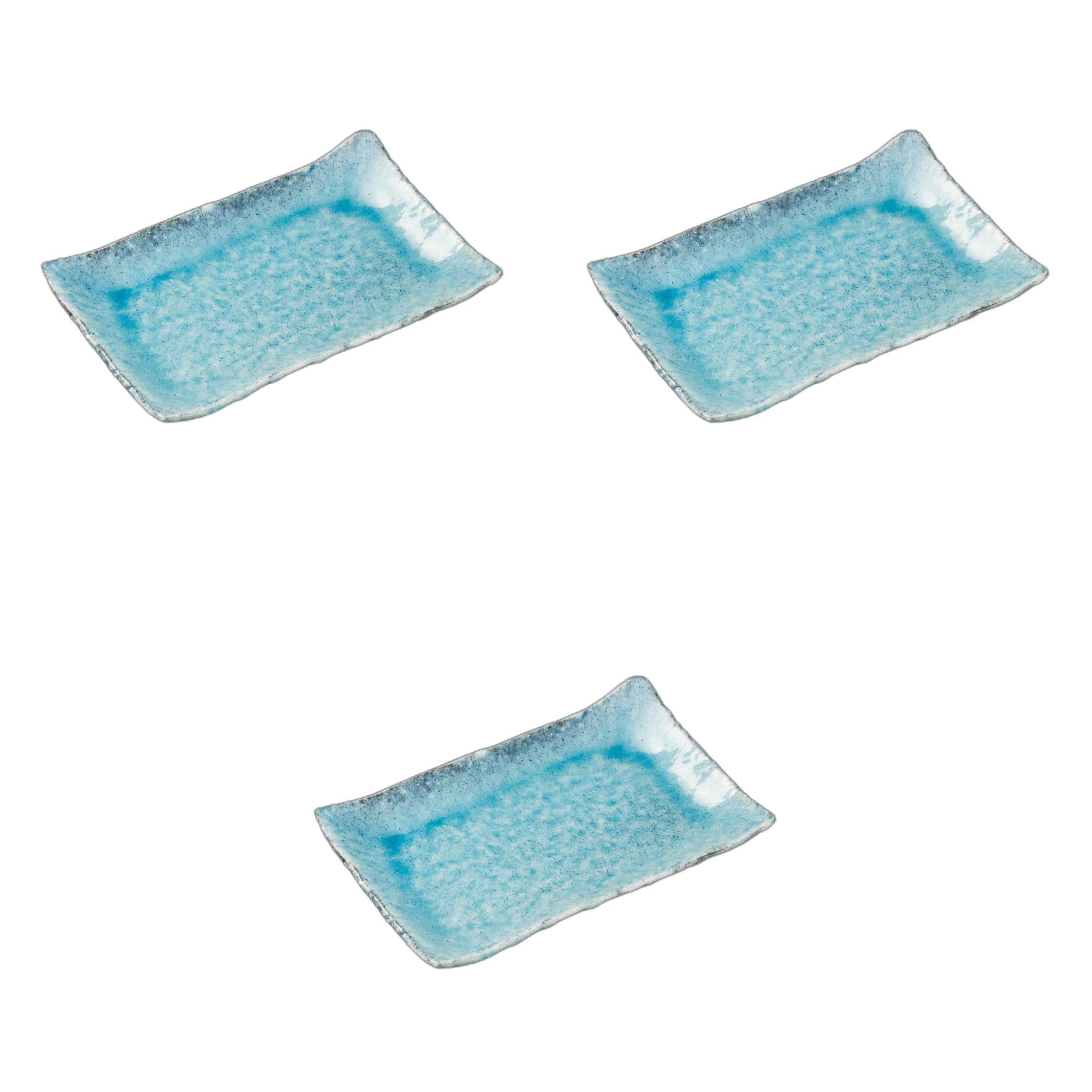 

Setomonohonpo Set of 3 Turkish-style rectangular plates [23 x 15 x 3 cm] | Ceramic long plates