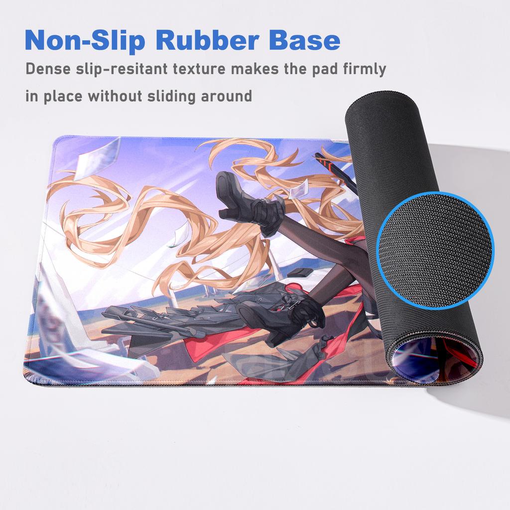 XXL HD Anime girl Arknights Endfield Gilberta Game Mouse Pad Non-slip Rubber Gamer Computer Desk mat Laptop Office Large carpet