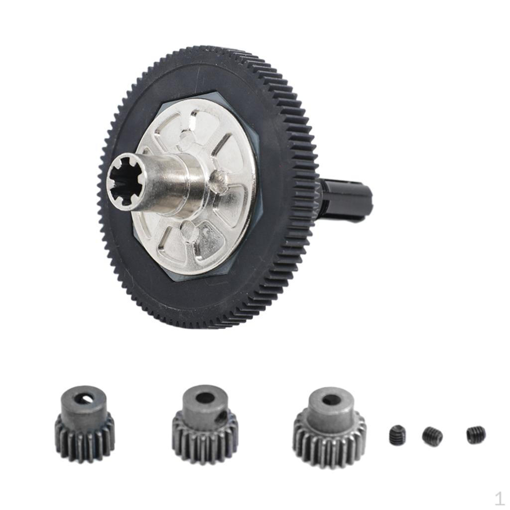 

91T Spur Gear with 17T/19T/27T Pinions Set for Arrma 1/10 Crawler чорний