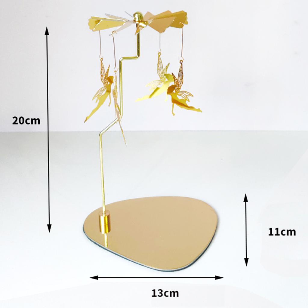 Metal Rotary Candle Holder Tea Light Candle Holder for Desktop Ornament Decor Rustic Wedding Table Decor Rotating Candlestick