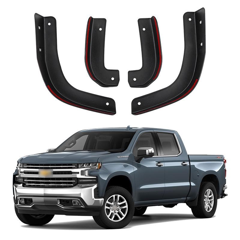 For Chevrolet Silverado -2024 door lower corner tire fender universal fender garnish fender flares mud flaps