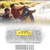 500PCS Length 1cm Fishing Line Connectors Copper Fishing Crimp Sleeve Kit  for Fishing Line