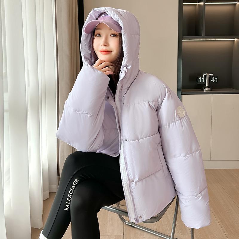 Women's Winter Loose Cotton-padded Jacket Fashionable Hooded Warm Coat Short Cotton Coat