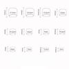 24pcs/box Aurora Toe Nails Cat Eye Foot Nails French Style Press On Nail  for Women Girl