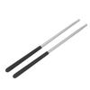 1 Pair Professional Drum Stick Solid Power Boosting Non Slip Handle Aluminium Alloy 5A Drum Stick Silver