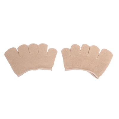 Chaussettes sans talon séparant les orteils Respirantes Absorbant la sueur Coussinets d'avant-pied Couvrant les orteils