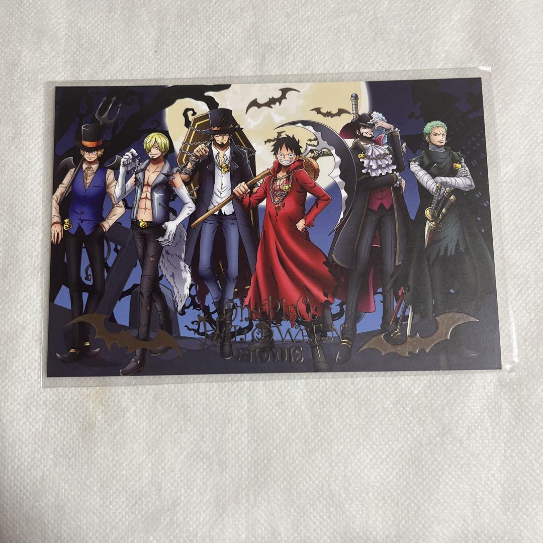 

[USED] One Piece Mugiwara Store Bonus Postcard Halloween Anonymous Delivery