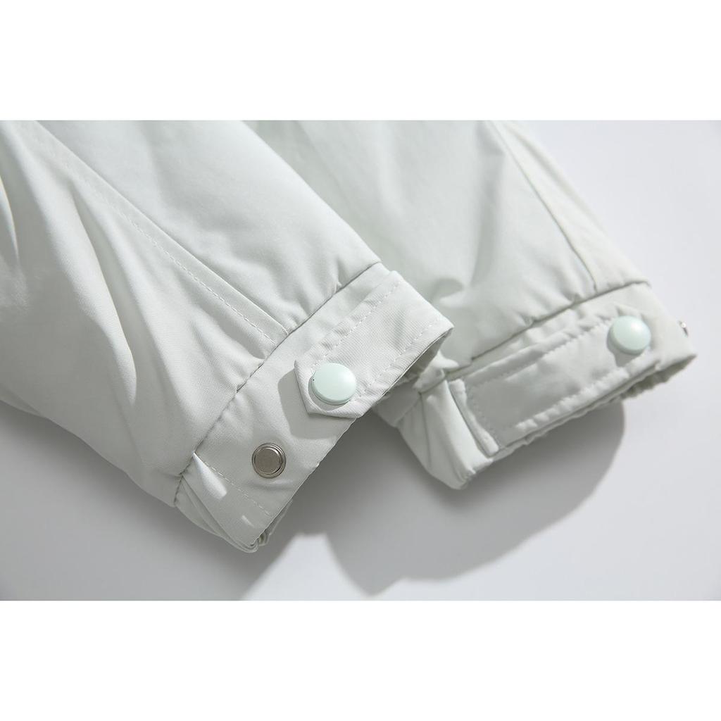 UNDREST Unisex Color Block Stand Collar Cotton Windbreaker Winter Jacket MA48