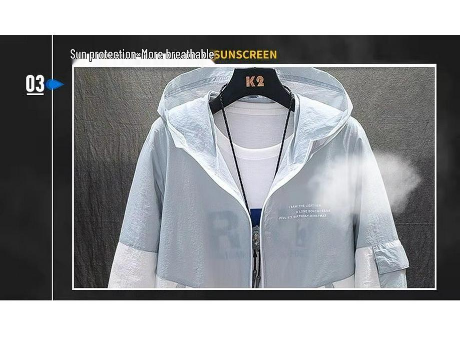 Giacca a vento unisex ad asciugatura rapida con protezione solare - Giacca solare per pesca all'aperto e uso casual