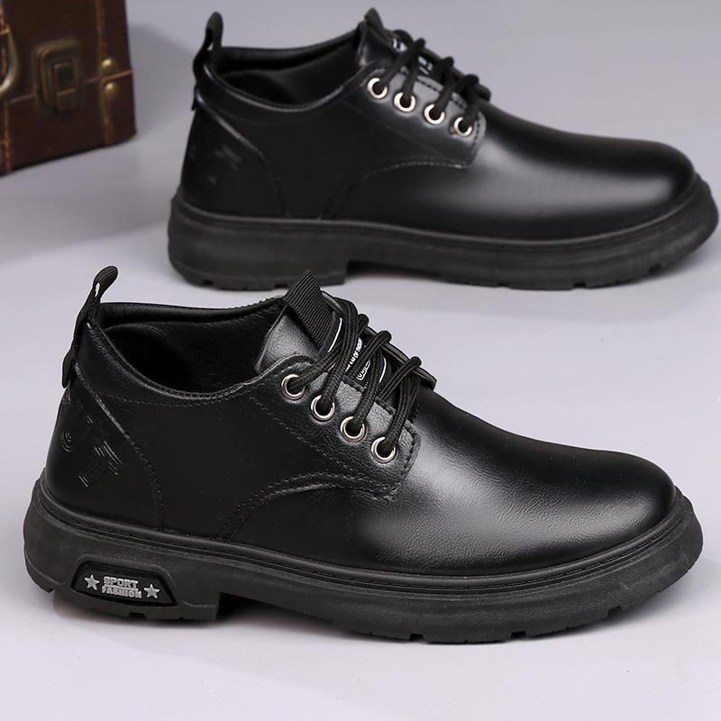 

Men s shoes new men s leather shoes men s casual soft sole soft surface breathable deodorant feet non-slip casual leather shoes 39