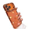 Electroplating single row drill is suitable for iPhone17Promax mobile phone case, transparent soft case, Apple 16 comes with lens film 15.
