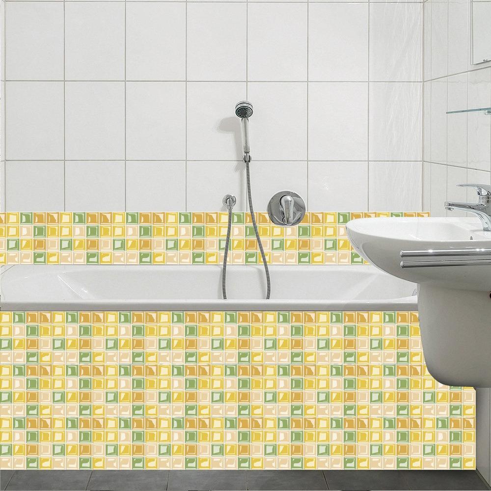 10pcs Self Adhesive Crystal Tile Wall Sticker Waterproof Wall Decals  Kitchen