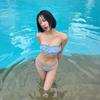 2024 High-End Women's Solid Color Bandeau Bikini - Perfect for Hot Spring Vacations