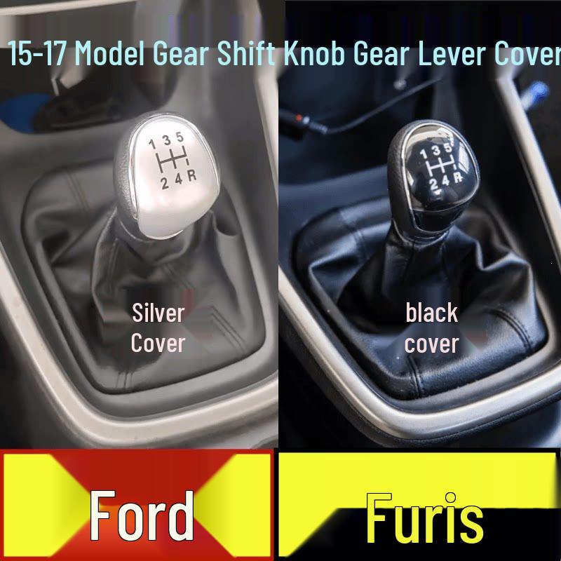 Ford Escort Gear Shift Dust Cover & Knob Accessories Faux Leather Cover + Inner Frame