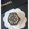 Used CHANEL Watch Motif Pin Brooch.