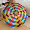 1pc Colorful Spiral Automatic Folding Umbrella - Portable Collapsible Design, 8-Rib Iron Frame, Playful Design yy251215223
