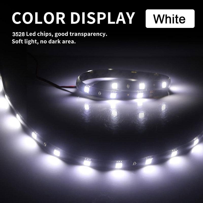 1/4/10 PCS 30CM LED Decoration Atmosphere Strip Lights DRL 12V 12SMD Waterproof Car Interior Exterior Styling Flexible Lamps