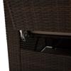 2-Seater Rattan Sofa Lounger Set-Brown