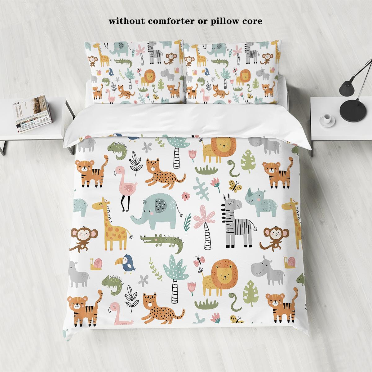 

Милый маленький лев, трехкомпонентный домашний текстиль, постельное белье, цифровая печать, пододеяльник, прямые волосы 135x200cm