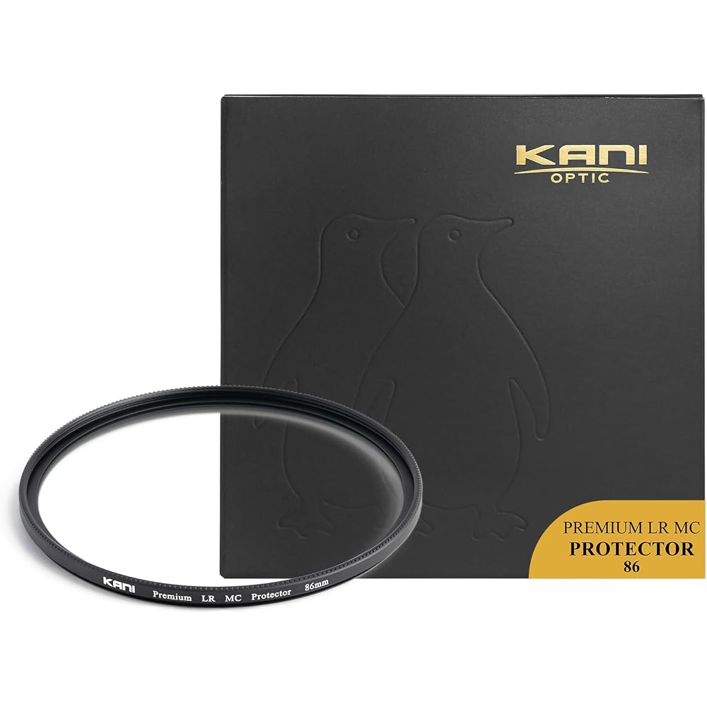 KANI 86mm Lens Protection Filter Premium LR MC Protector: Features Super White Glass, Premium Coating, 0.2% Low Reflection, Slim Frame, Water-repellen
