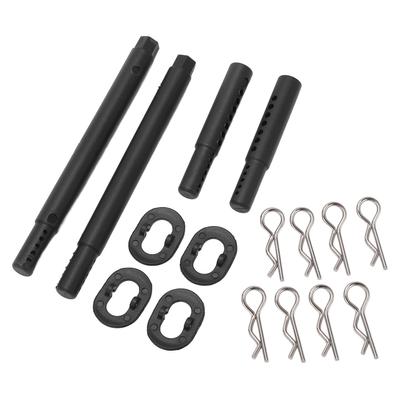 RC Body Mount Post Set Plastic RC Car Shell Holder with Steel Buckles for ZD Racing 17 EX07