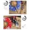Runder Bambus-Handfächer Chinesischer Stil Blumenmuster Tragbarer Faltfächer Mit Quaste Hochzeitstanz Handgehaltene Fächer Party-Dekoration Geschenk