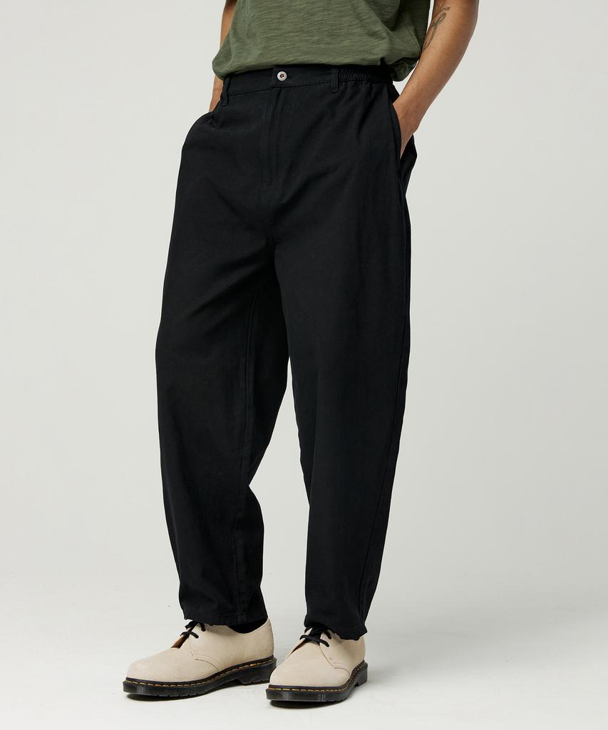 MAGOODGAN Karoon 4216 Elastic Waist Balloon Fit Cream Cotton Pants