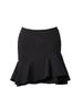 MILES AND MILES AND MILES Tiered Mini Skirt_Black